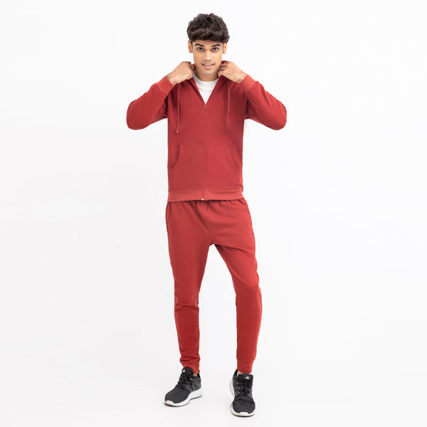 RED HOODIE TRACK SUIT