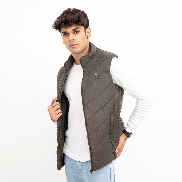 DARK GREEN MICRO  JACKET