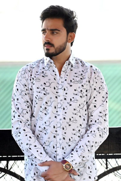 Casual Shirt Print Flower