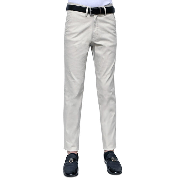 COTTON CHINO PANT-SNOW WHITE