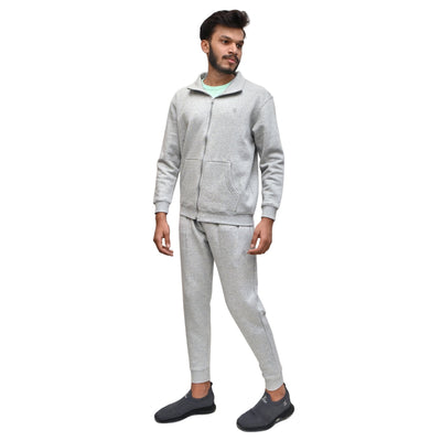 GRAY COLLAR TRACK SUIT