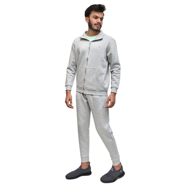 GRAY COLLAR TRACK SUIT