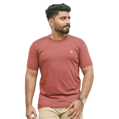 Round Neck T-Shirt Rust Red