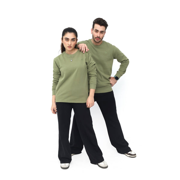 COUPLE-CAMOUFLAGE GREEN SWEAT SHIRT