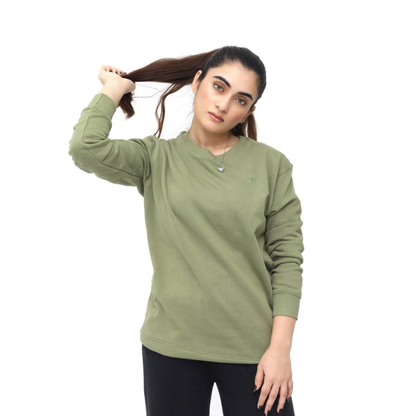 CAMOUFLAGE GREEN-SWEAT SHIRT