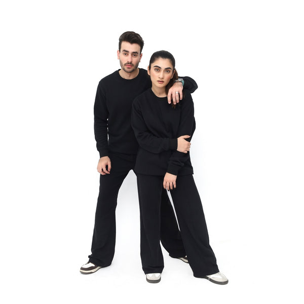 COUPLE-BLACK SWEAT SHIRT