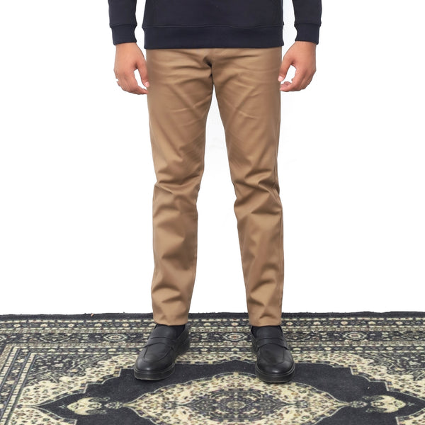 COTTON CHINO PANT-CAMEL