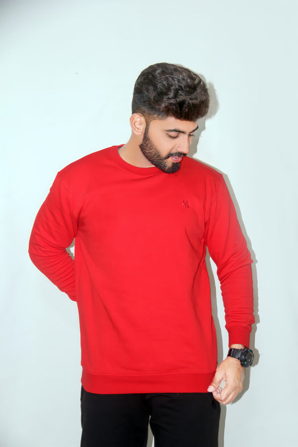 Sweat-Shirt-Wine Red