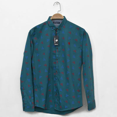 Casual Shirt Print Gray